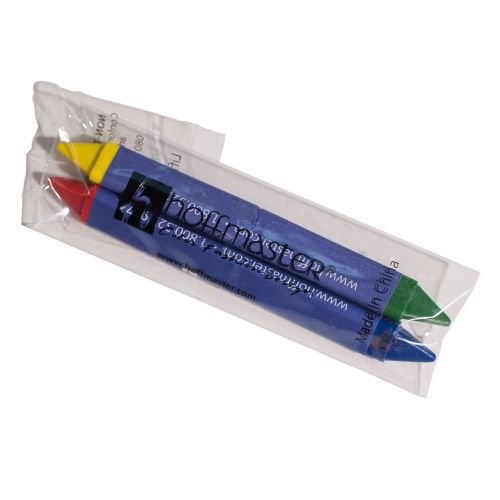  Hoffmaster 120813 Double-Tipped Triangular Crayon, 88 mm Length, Wrapped (500 Packs of 2)