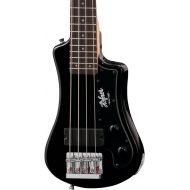 [아마존베스트]Hofner HCT-SHB-BK-O Shorty Electric Travel Bass Guitar with Gig Bag, Black