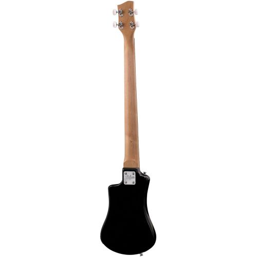  [아마존베스트]Hofner HCT-SHB-BK-O Shorty Electric Travel Bass Guitar with Gig Bag, Black