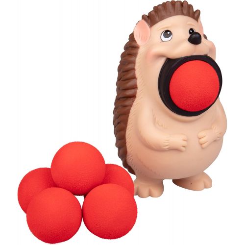  Hog Wild Hedgehog Popper Toy - Shoot Foam Balls Up to 20 Feet - 6 Balls Included - Age 4+