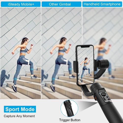  [아마존 핫딜]  [아마존핫딜]Smartphone Gimbal Stabilizer 3-Axis Handheld Phone Gimble with Face Tracking for Android Smartphone, for iPhone Xs/XS MAX/XR/8P/8, for Galaxy S10, S9 (Hohem iSteady Mobile Plus: 20