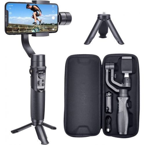  Hohem Smartphone Gimbal 3-Axis Handheld Stabilizer for iPhone 11/11pro/11pro max/Xs/Xs Max/Xr/X, for Android Smartphones, Samsung Galaxy S10/S10 Plus, for Youtuber/Vlogger (iSteady