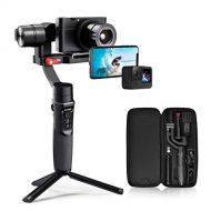 Hohem All in 1 3-Axis Gimbal Stabilizer for Compact Cameras/Action Camera/Smartphone w/ 600° Inception Mode, 0.9lbs Payload for iPhone 11 Pro Max/Gopro Hero 8/Sony Compact Camera R