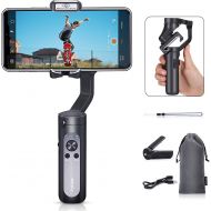Hohem iSteady X, 3-Axis Foldable Lightweight Gimbal Stabilizer, Supports Moment /Auto-Inception Mode, Perfectly Compatible with iPhone 13/Mini/pro/max & Smartphones (0.57Lbs, Black