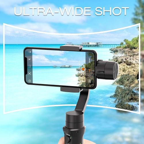  Hohem Smartphone Gimbal 3-Axis Handheld Stabilizer for iPhone 11/11pro/ Xs/Xs Max/Xr/X, for Android Smartphones, Samsung Galaxy S10/S10 Plus, for Youtuber/Vlogger (iSteady Mobile P