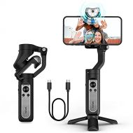 Gimbal Stabilizer for Smartphone, Hohem 3-Axis Gimbal Stabilizer, Gimbal Portable and Foldable, Vlog Stabilizer, for YouTube TikTok Video with AI Visual Tracking Gimbal