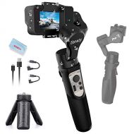 Hohem 3-Axis Action Camera Gimbal Stabilizer for GoPro Hero 8/7/6/5/4/3, OSMO Action, Sony RX0, YI, SJCAM, Insta360 ONE R, WiFi Connection, Splash-Proof, 12H Battery Life, with Tripod, H