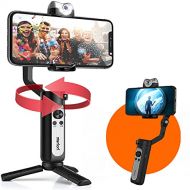 Hohem iSteady V2 Gimbal Stabilizer for Smartphone w/AI Visual Tracking LED Video Light Auto Zoom Foldable Gimbal for iPhone13/12 Pro Max,for Samsung S20 for YouTube TikTok Live Vid