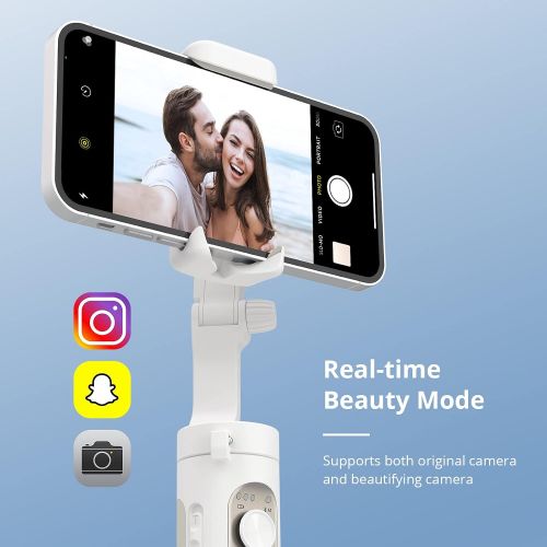  Hohem 3-Axis Gimbal Stabilizer for Smartphone - Handheld Foldable Phone Gimbal w/ Remote Control, Phone Stabilizer for Video Recording Vlog for iPhone 12 Pro Max/12/11/X/XS/Samsung S20 -