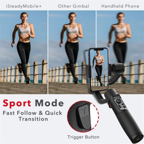  [아마존베스트]3-Axis Gimbal Stabilizer for iPhone 12 11 PRO MAX X XR XS Smartphone Vlog Youtuber Live Video Record with Sport Inception Mode Face Object Tracking Motion Time-Lapse - Hohem iStead