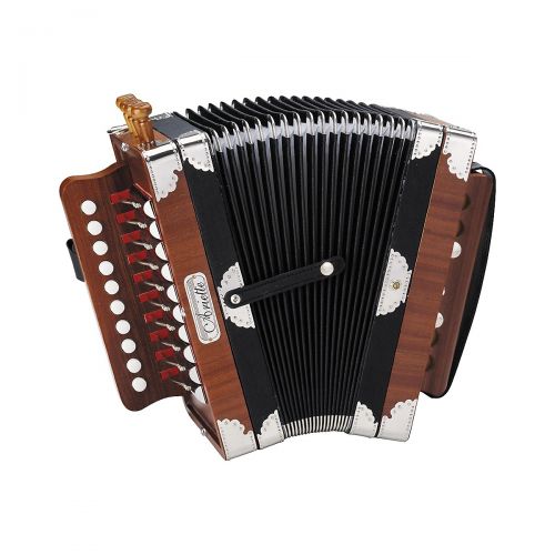  Hohner 3002 Ariette FolkCajun Accordion Natural Brown