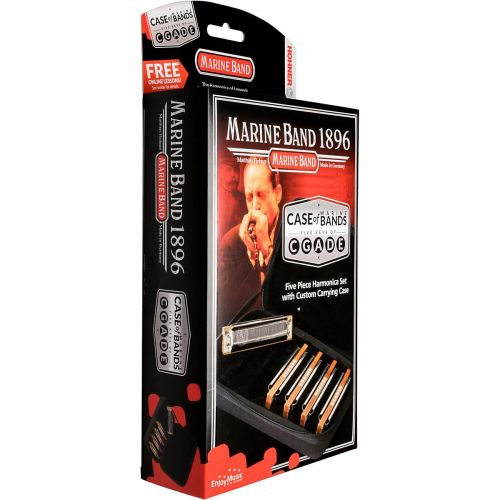  Hohner Case of Marine Bands Harmonica 5-Pack