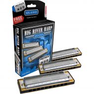 Hohner},description:The 590 Big River Harp Pro Pack contains three of Hohners professional-level Big River harmonicas in a package that saves you some cash while offering you harmo