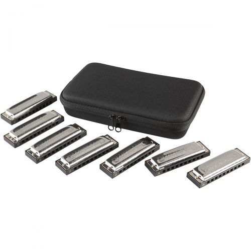  Hohner},description:Hohners Blues Band 7-Piece Harmonica Set 1501 features seven Hohner Blues Band harmonicas in the popular keys of A, Bb, C, D, E, F, and G. Keep these Hohner har