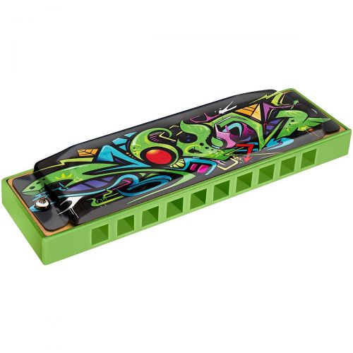  Hohner Green Dragon Tagged Harmonica