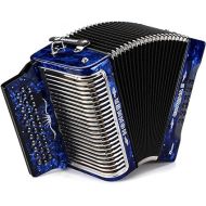 Hohner Corona II Xtreme Diatonic Accordion - Keys of F/Bb/Eb - Pearl Dark Blue