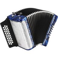 Hohner 3500GBL Corona II Diatonic Accordion (GCF Keys, Pearl Dark Blue)