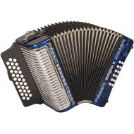 Hohner Corona II G/C/F Diatonic Accordion - Dark Blue