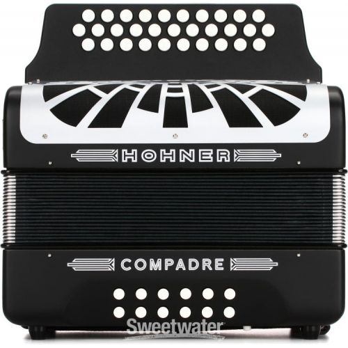  Hohner Compadre Diatonic Accordion - Keys of G/C/F - Black