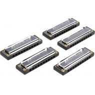 Hohner Rocket Pro Pack 5-piece Harmonica Set with Case - Keys of C, G, A, D, B Flat