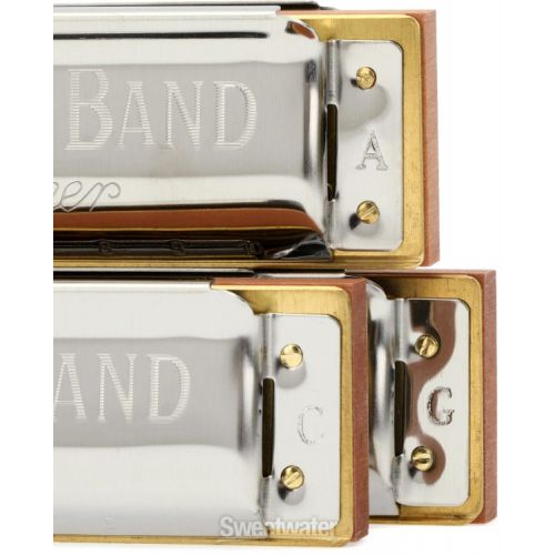  Hohner Marine Band 1896 Pro Pack 3-piece Harmonica Set