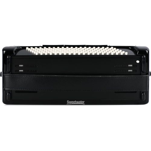  Hohner Bravo III 120 Chromatic Piano Key Accordion - Jet Black