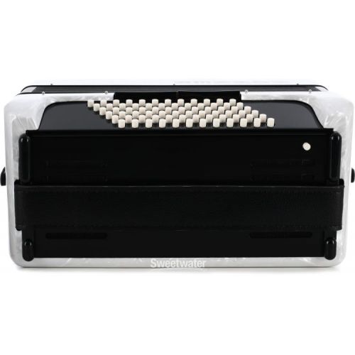  Hohner Bravo III 72 Chromatic Piano Key Accordion - Pearl White