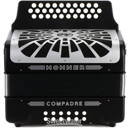  Hohner Compadre Diatonic Accordion - Keys of E/A/D - Black