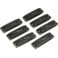 Hohner Piedmont Blues Harmonica Set 7-piece with Case