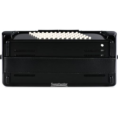  Hohner Bravo III 72 Chromatic Piano Key Accordion - Jet Black