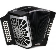 Hohner Compadre Diatonic Accordion - Keys of F/Bb/Eb - Black