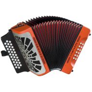 Hohner Compadre Diatonic Accordion - Keys of F/Bb/Eb - Orange