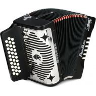 Hohner Panther Diatonic Accordion - Keys of G/C/F - Black