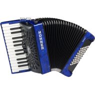 Hohner Bravo II 48 Chromatic Piano Key Accordion - Blue