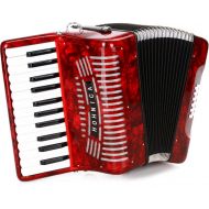 Hohner Hohnica 1303 12 Bass Piano Accordion - Pearl Red