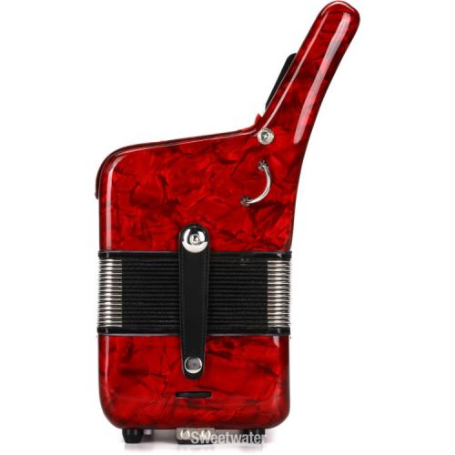  Hohner Hohnica 1303 12 Bass Piano Accordion - Pearl Red