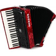 Hohner Bravo III 120 Chromatic Piano Key Accordion - Pearl Red