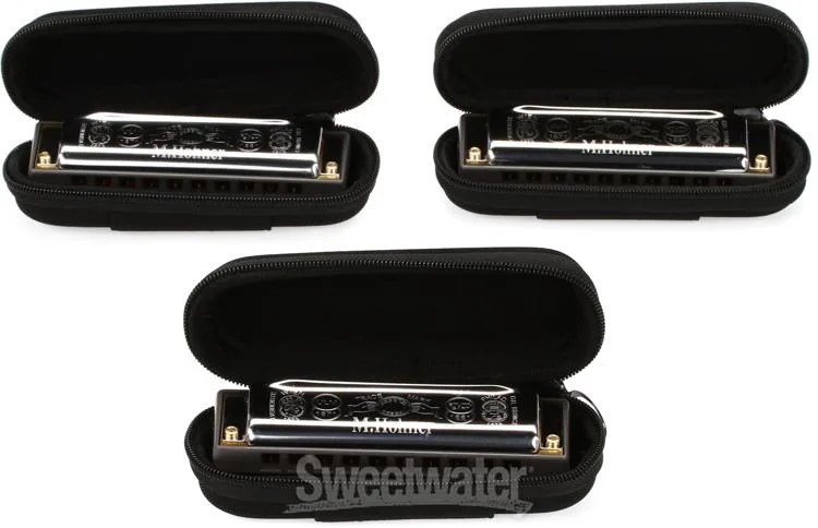  Hohner Rocket Pro Pack 3-piece Harmonica Set - Keys of C, G, A