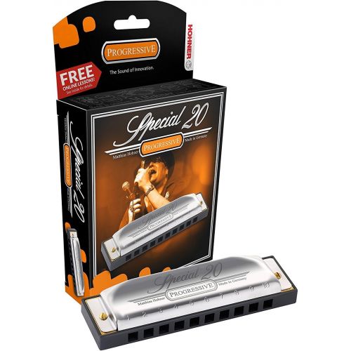  Hohner Accordions Hohner 560 Special 20 Harmonica - Key of C Bundle with Carrying Case and Austin Bazaar Polishing Cloth