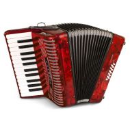 Hohner Accordions 1303-RED 12 Bass Entry Level Piano Accordion, Red