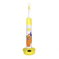 Kids Electric Sonic Charging Toothbrush Oral Dental Hygiene Care (Yellow) Hokorini