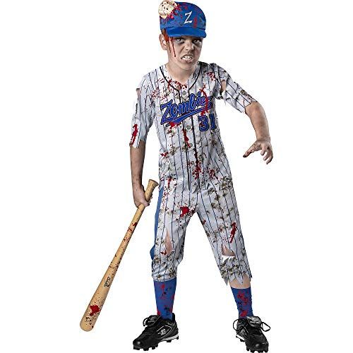  할로윈 용품Holiday Times Unlimited Inc Homerun Horror Halloween Costume for Boys, Zombie Includes Shirt, Pants, Socks, Hat