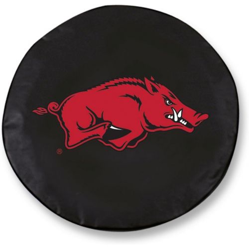  Holland Bar Stool Co. Arkansas Razorbacks HBS Black Vinyl Fitted Spare Car Tire Cover