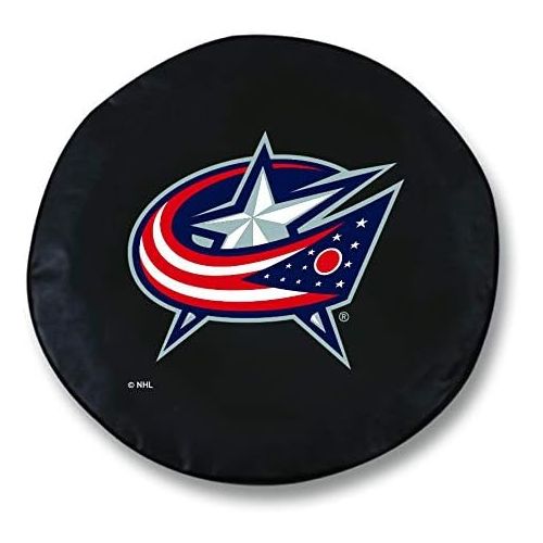  Holland Bar Stool Co. Columbus Blue Jackets HBS Black Vinyl Fitted Car Tire Cover