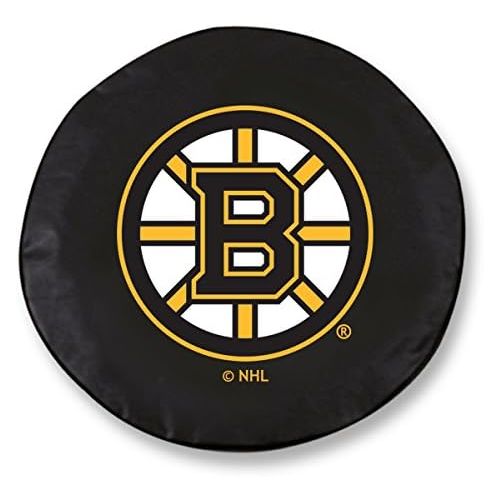  Holland Bar Stool Co. Boston Bruins HBS Black Vinyl Fitted Spare Car Tire Cover