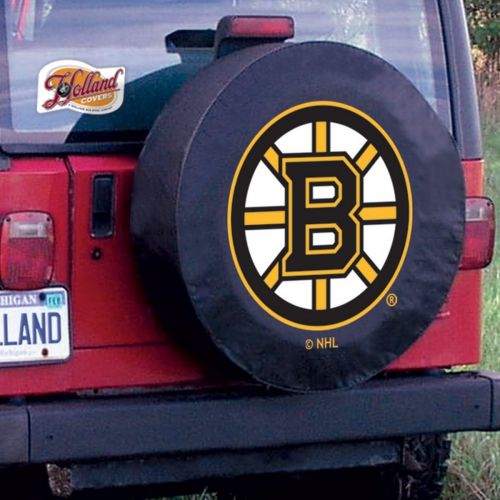  Holland Bar Stool Co. Boston Bruins HBS Black Vinyl Fitted Spare Car Tire Cover