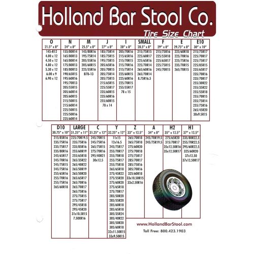  Holland Bar Stool Co. Colorado Avalanche HBS Black Vinyl Fitted Spare Car Tire Cover