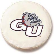 Holland Bar Stool Co. Gonzaga Bulldogs HBS White Vinyl Fitted Spare Car Tire Cover