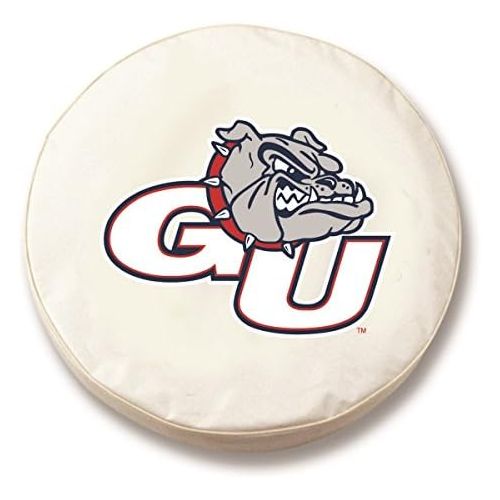  Holland Bar Stool Co. Gonzaga Bulldogs HBS White Vinyl Fitted Spare Car Tire Cover