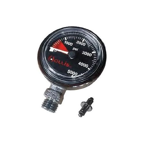  New Hollis Heavy Duty Brass SPG Submersible Pressure Gauge with 6 Inch Hose (PSI)
